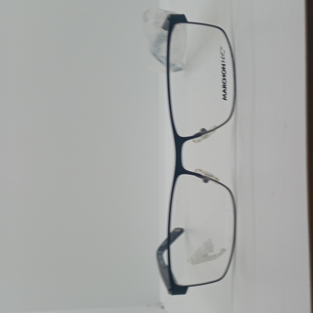 NWT MEN'S MARCHON NYC EYEGLASS FRAMES UPTOWN BLACK